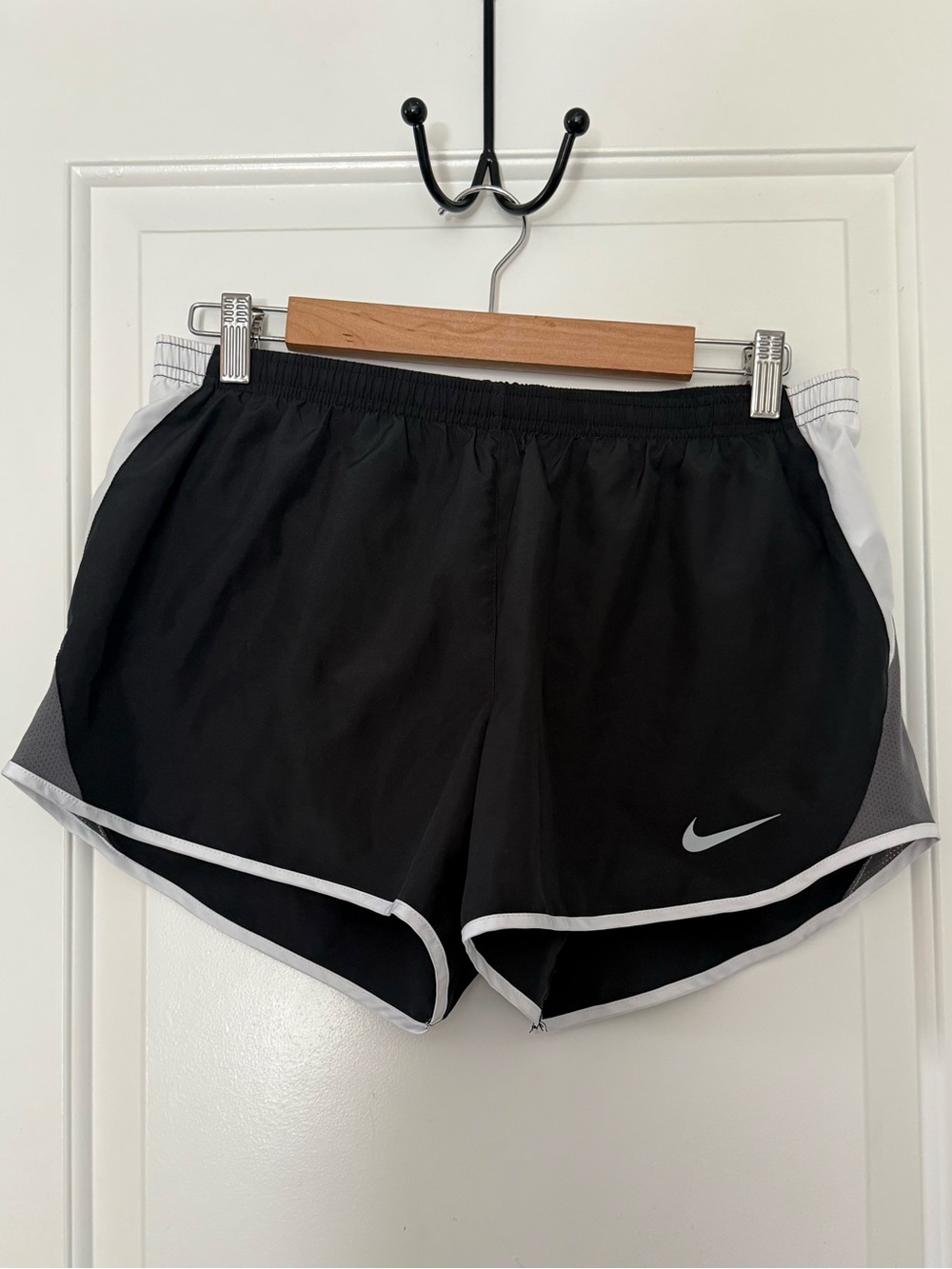 Nike Black and White Women's Athletic Shorts